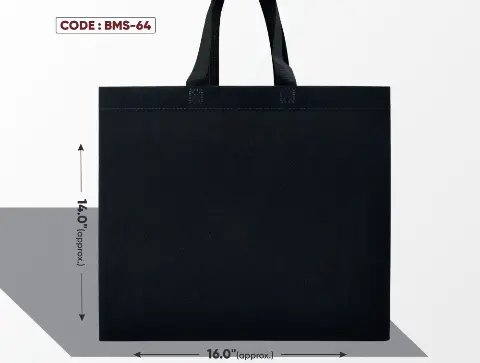 Black Medium Sparkle Bag with Black Handle