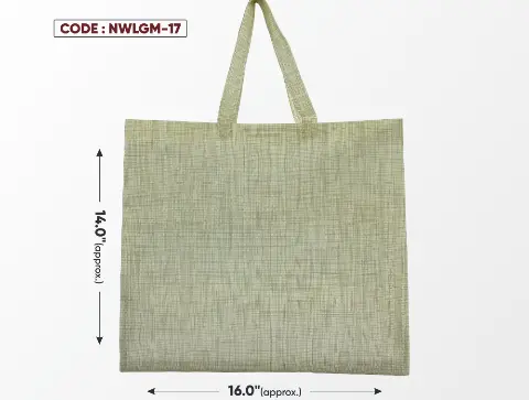 Light Gold Medium Bag with Gold Handle