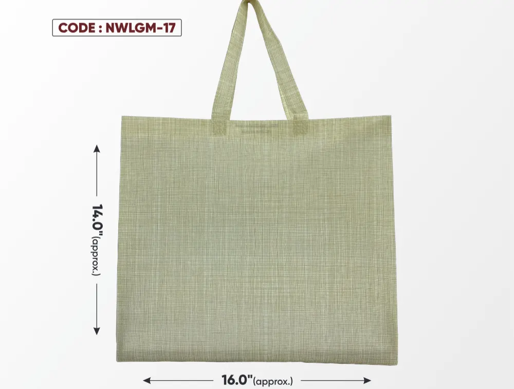 Light Gold Medium Bag with Gold Handle