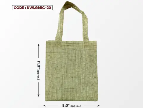 Light Gold Micro Bag with Gold Handle