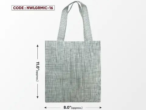 Light Grey Micro Bag with Grey Handle