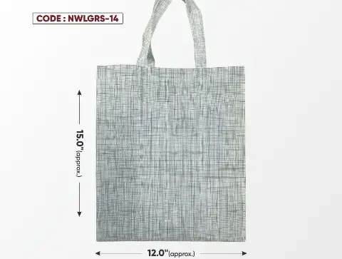 Light Grey Standing Bag with Grey Handle